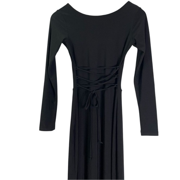 AYM Studio NEW Walter Reversible Maxi Dress Black Medium - Picture 5 of 13